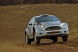 Kevin Raith und Co. Christoph Wögerer in Ungarn auf Ford Fiesta © Daniel Fessl