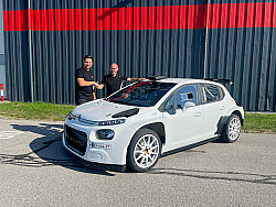 Manfred Stohl übergibt Citroen C3 Rally2 an Luca Waldherr für OBM Bucklige Welt Rallye