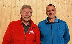 Rallyeleiter Peter Mueller, rechts, Stv. Johann Bauer links c Harald Illmer