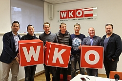 v.l. Johannes Keferböck, Ernst Haneder, Martin Fischerlehner, Mario Traxl, Mario Klopf, Robert Zitta, Mario Klepatsch